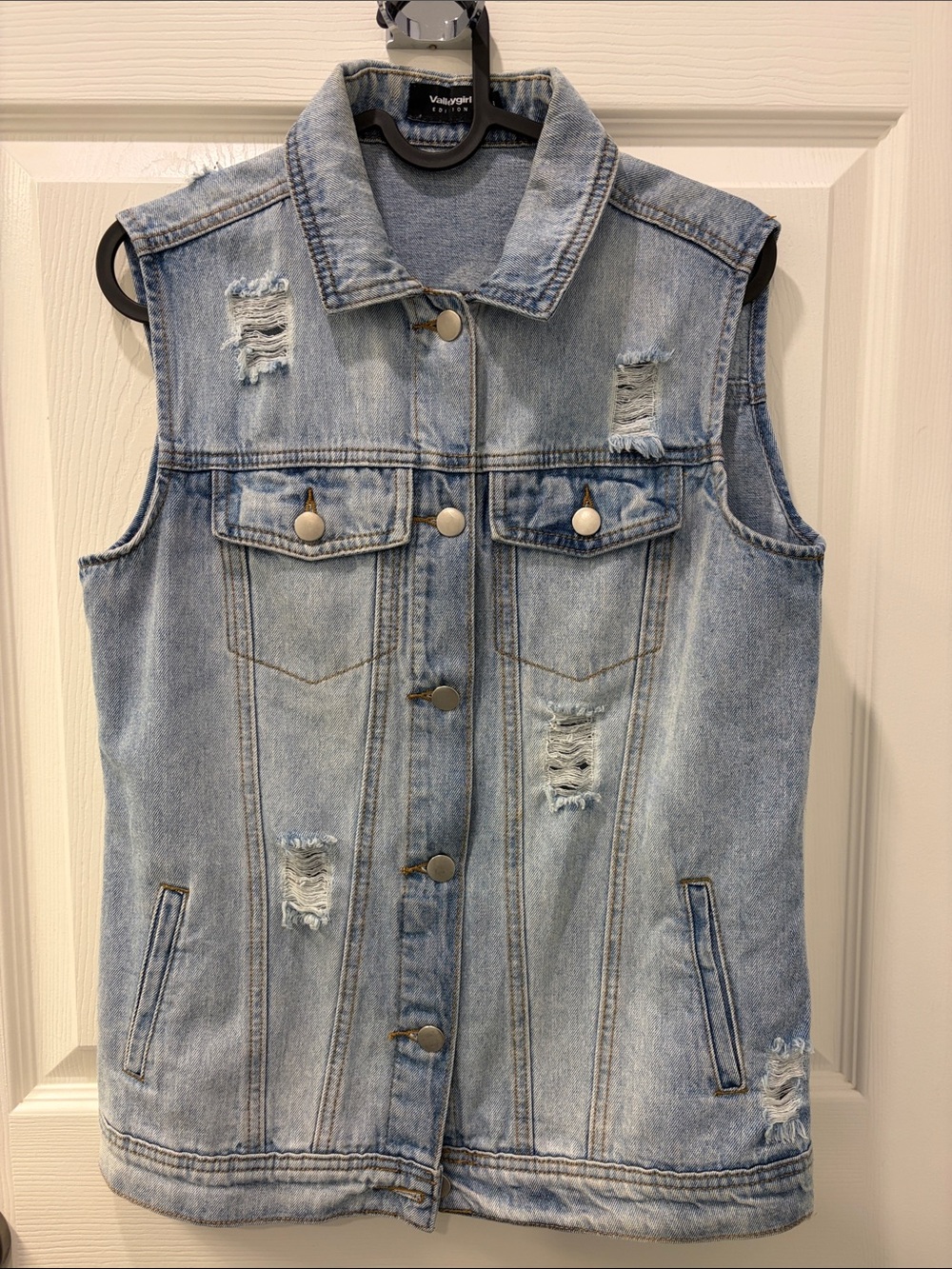 Valley girl denim vest